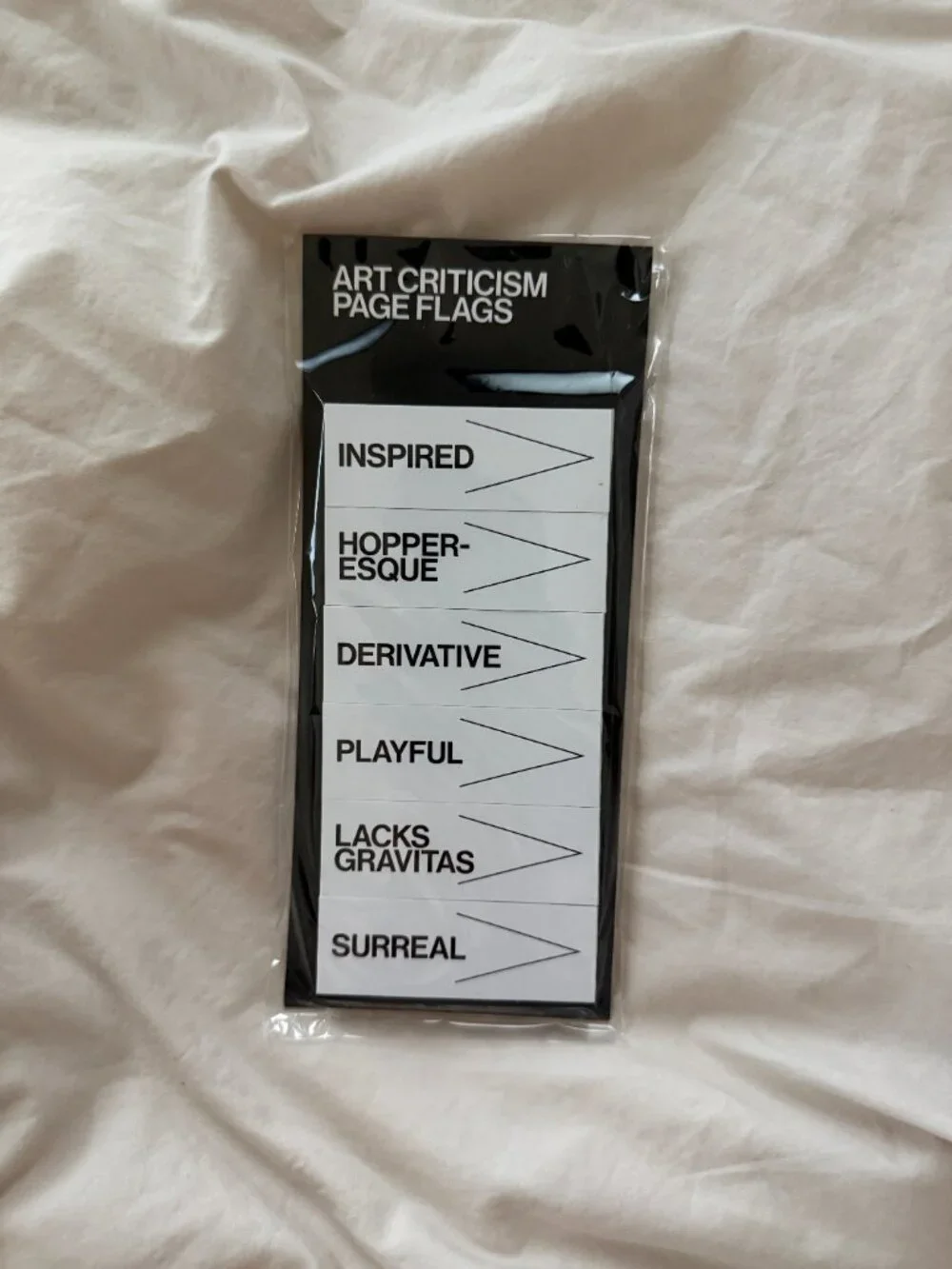 WHITNEY MUSEUM Art Criticism Page Flags NWT
